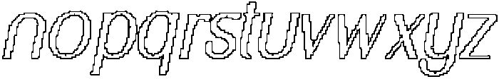 CS Cesare Pixel Outline otf (400) Font LOWERCASE