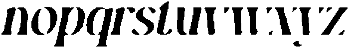 CS Chaya Drawn Italic otf (400) Font LOWERCASE