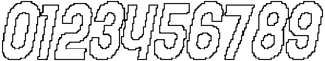 CS Chicago Pixel Outline otf (400) Font OTHER CHARS