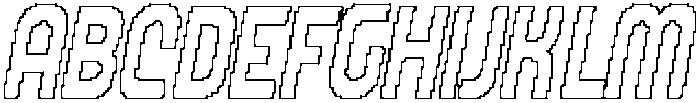CS Chicago Pixel Outline otf (400) Font