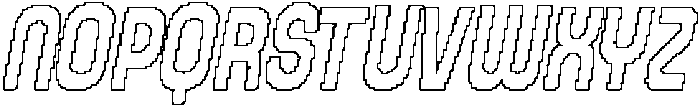 CS Chicago Pixel Outline otf (400) Font UPPERCASE