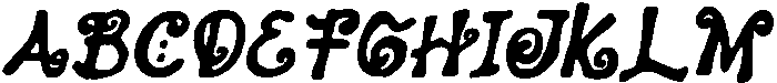 CS Claribel Drawn Italic otf (400) Font UPPERCASE