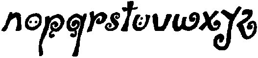 CS Claribel Italic otf (400) Font LOWERCASE