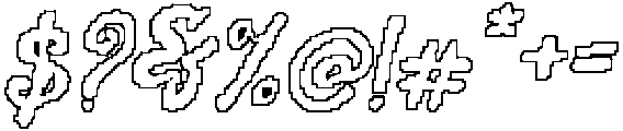 CS Claribel Pixel Outline otf (400) Font OTHER CHARS