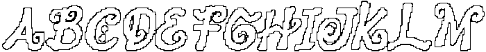 CS Claribel Pixel Outline otf (400) Font UPPERCASE