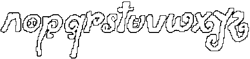 CS Claribel Pixel Outline otf (400) Font LOWERCASE