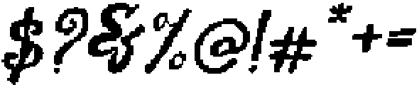 CS Claribel Pixel Regular otf (400) Font OTHER CHARS
