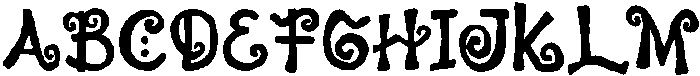 CS Claribel Regular otf (400) Font UPPERCASE
