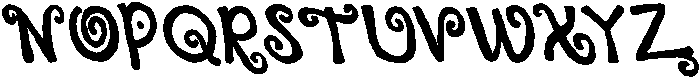 CS Claribel Reverse Italic otf (400) Font UPPERCASE