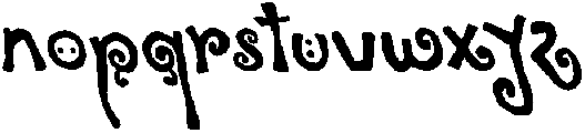 CS Claribel Reverse Italic otf (400) Font LOWERCASE