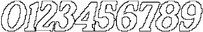 CS Clarion Pixel Outline otf (400) Font OTHER CHARS