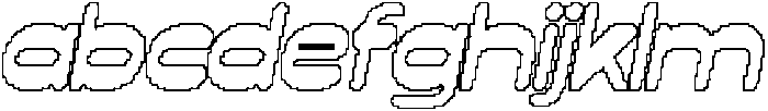 CS Climate Pixel Outline otf (400) Font LOWERCASE