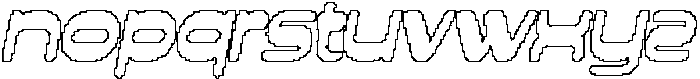 CS Climate Pixel Outline otf (400) Font LOWERCASE