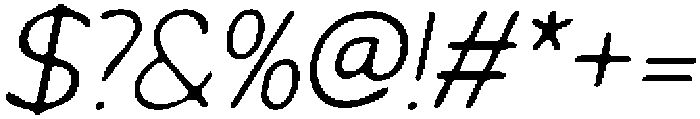 CS Clingan Drawn Italic otf (400) Font OTHER CHARS
