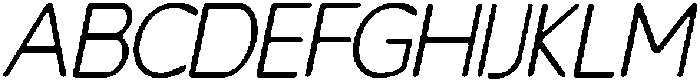 CS Clingan Drawn Italic otf (400) Font UPPERCASE