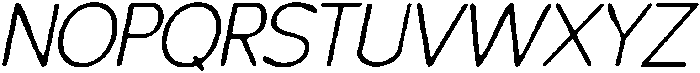 CS Clingan Drawn Italic otf (400) Font UPPERCASE