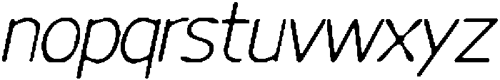CS Clingan Drawn Italic otf (400) Font LOWERCASE