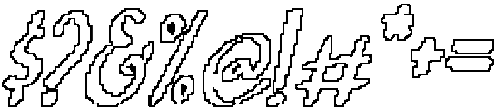 CS Cormac Pixel Outline otf (400) Font OTHER CHARS