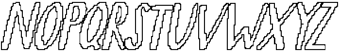 CS Cormac Pixel Outline otf (400) Font UPPERCASE