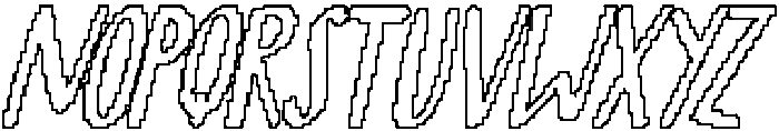 CS Cormac Pixel Outline otf (400) Font LOWERCASE