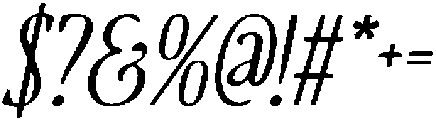 CS Courtesy Drawn Italic otf (400) Font OTHER CHARS
