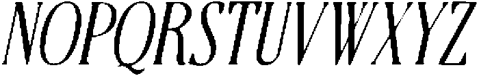 CS Courtesy Drawn Italic otf (400) Font UPPERCASE