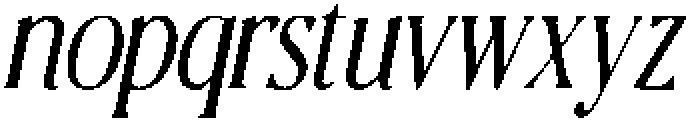 CS Courtesy Drawn Italic otf (400) Font LOWERCASE