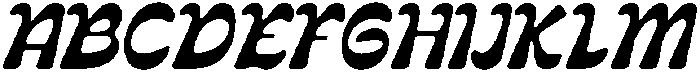 CS Crupie Drawn Italic otf (400) Font UPPERCASE
