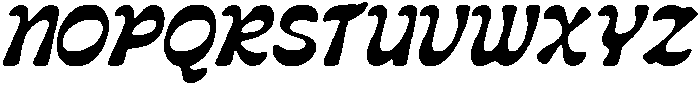 CS Crupie Drawn Italic otf (400) Font UPPERCASE