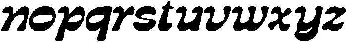 CS Crupie Drawn Italic otf (400) Font LOWERCASE