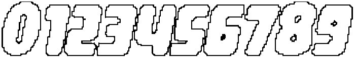 CS Cybera Pixel Outline otf (400) Font OTHER CHARS