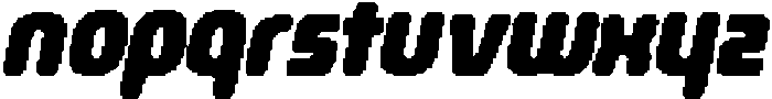 CS Cybera Pixel Regular otf (400) Font LOWERCASE