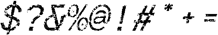CS Daine Mono Stamp Italic otf (400) Font OTHER CHARS