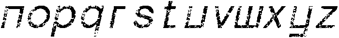 CS Daine Mono Stamp Italic otf (400) Font LOWERCASE