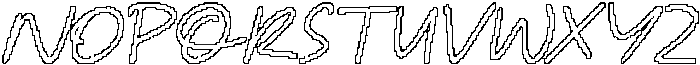 CS Daisha Pixel Outline otf (400) Font UPPERCASE