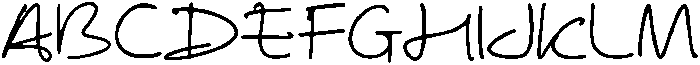 CS Daisha Regular otf (400) Font UPPERCASE
