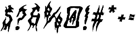 CS Damage Drawn Italic otf (400) Font OTHER CHARS