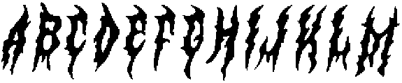 CS Damage Drawn Italic otf (400) Font UPPERCASE