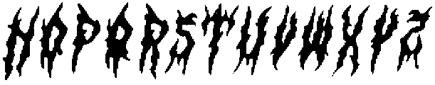 CS Damage Drawn Italic otf (400) Font UPPERCASE