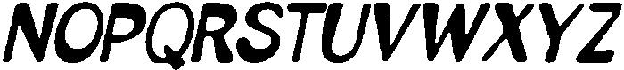 CS Damaris Drawn Italic otf (400) Font UPPERCASE