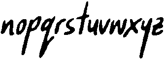 CS Damita Drawn Italic otf (400) Font LOWERCASE