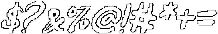 CS Damita Pixel Outline otf (400) Font OTHER CHARS