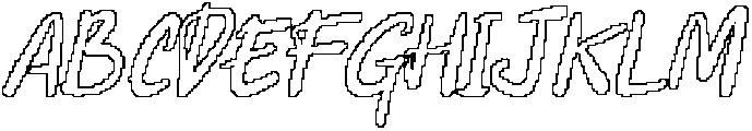 CS Damita Pixel Outline otf (400) Font UPPERCASE