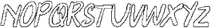 CS Damita Pixel Outline otf (400) Font UPPERCASE