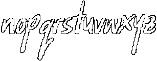 CS Damita Pixel Outline otf (400) Font LOWERCASE