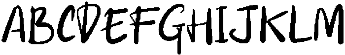 CS Damita Regular otf (400) Font UPPERCASE