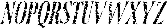 CS Damon Stamp Italic otf (400) Font UPPERCASE