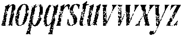 CS Damon Stamp Italic otf (400) Font LOWERCASE