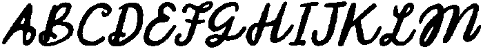 CS Danica Drawn  Italic otf (400) Font UPPERCASE