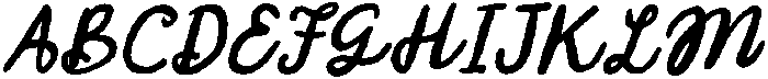 CS Danica Italic otf (400) Font UPPERCASE